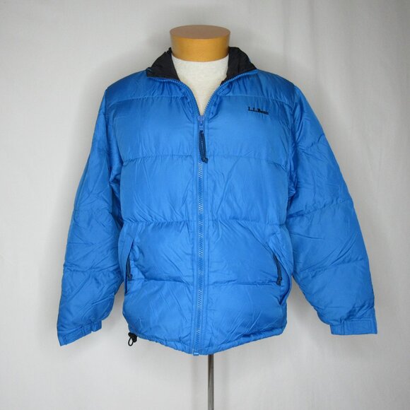 Vintage L L. Bean Blue Goose Down Puffer Packable Coat Women's S Small - Picture 5 of 8